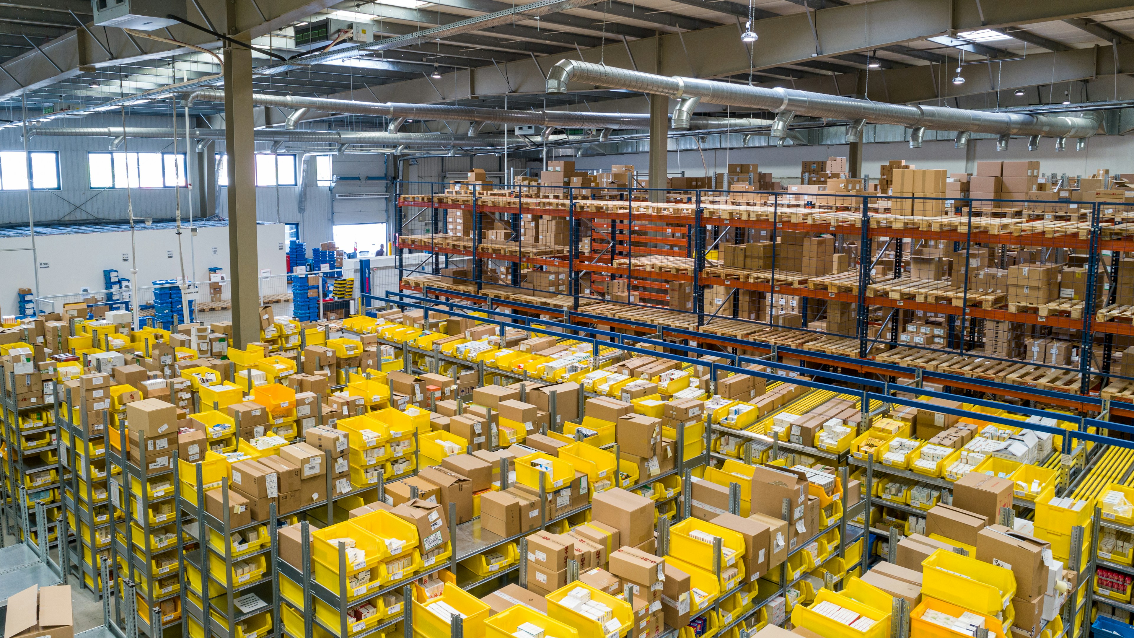 Pharmaceutical supply chain and logistics warehouse