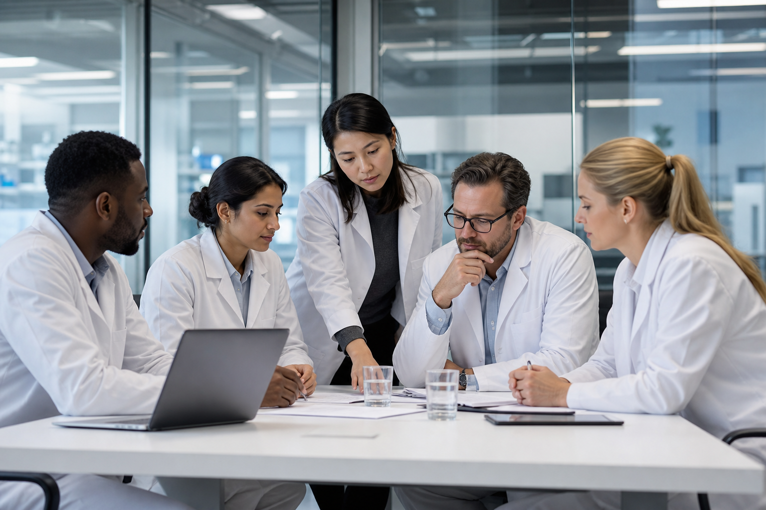 Pharmaceutical consultancy team collaboration
